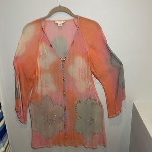 Vintage Nougat London 100% silk top